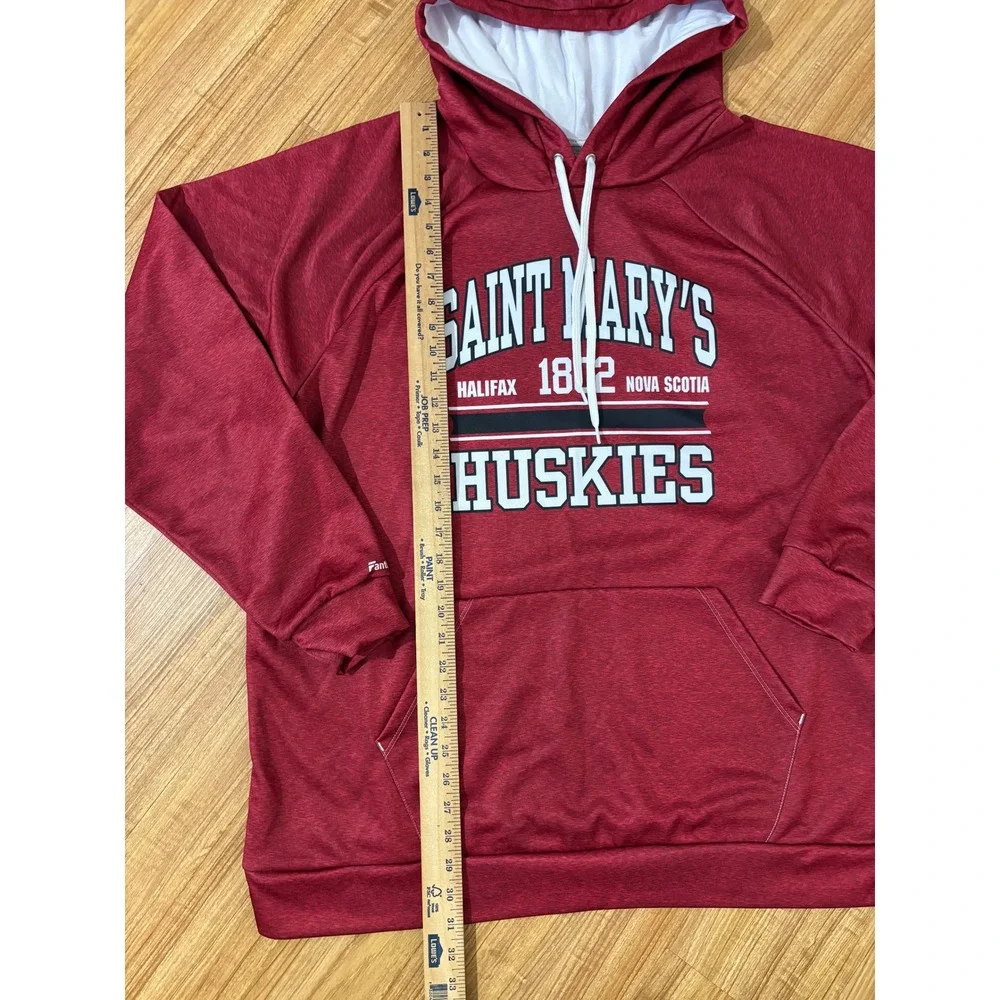 SAINT MARYS HUSKIES Maroon Pullover Hoodie Nova Scotia 3XL Fanthread Made in USA